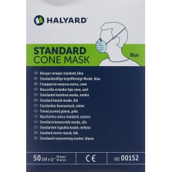 Halyard OP Masken Cone Classic Hellbl Disp 50 Stück