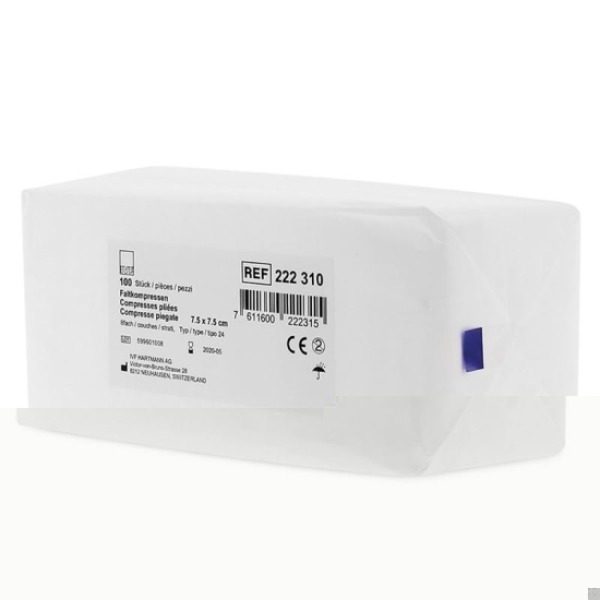 IVF Gazekompressen Typ 24 20x20cm Gebl Unsteril 500 Stück buy online