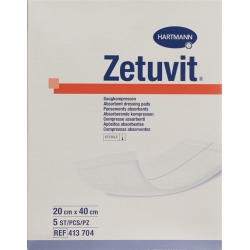Zetuvit Absorptionsverband 20x40cm Steril 5 Stück