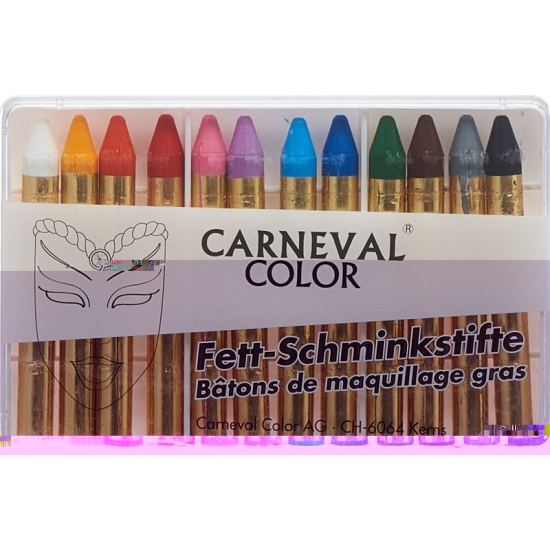 Carneval Color Grease make-up pencils assorted 12 pieces buy online