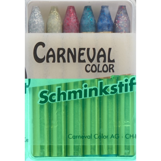 Carneval Color Fettschminkstifte Glimmernd 6 Stück buy online