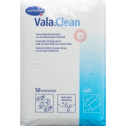 Valaclean Soft Einm Waschhandschu 15.5x23cm 50 Stück
