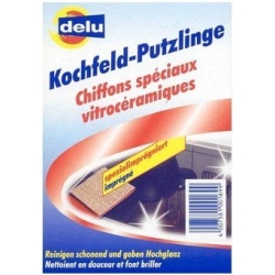 Delu Kochfeldputzlinge Glaskeramik 2 Stück