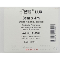 Wero Lux Elastische Fixierbinde 4mx8cm Weiss 20 Stück