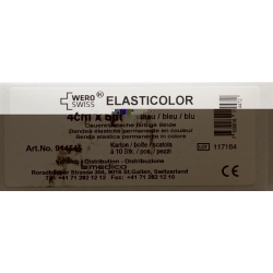 Wero Elasticolor Elastische Binde 5mx4cm Blau 10 Stück