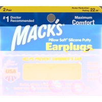 Macks Earplugs Transparent 2 pairs
