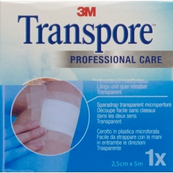 3M Transpore Fixierpflaster 25mm x 5m transparent Refill
