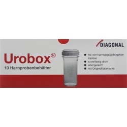 Urobox Harnprobenbehaelter 60ml Keimfrei 10 Stück