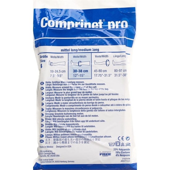 Comprinet Pro Thrombo A-g Grösse 4 Lang Weiss 1 Paar buy online