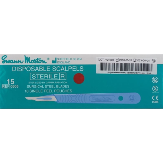 Swann Morton Skalpell 1x Steril No 15 10 Stück buy online