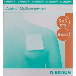 Askina Mullkompresse Steril 5cmx5cm 2x 25 Stück