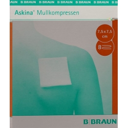Askina Mullkompresse Steril 7.5cmx7.5cm 25x 2 Stück