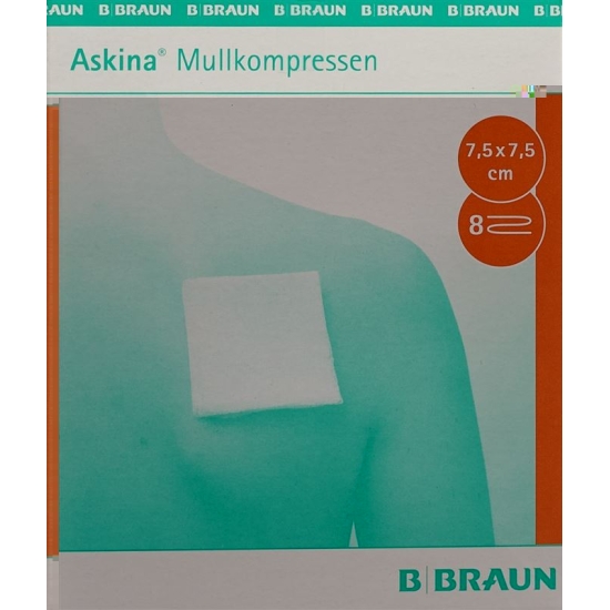 Askina Mullkompresse Steril 7.5cmx7.5cm 25x 2 Stück buy online