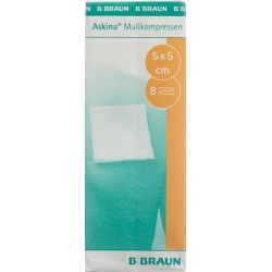 Askina Mullkompresse 5cmx5cm 100 Stück