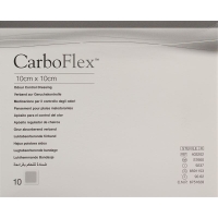Carboflex Aktivkohle Verband 10x10cm Steril 10 Stück