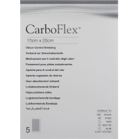 Carboflex Aktivkohle Verband 15x20cm Steril 5 Stück