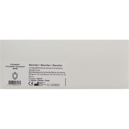 Conveen Security Plus Beinbeutel Steril 500ml 25cm 10 Stück buy online