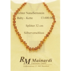 Mainardi Bernstein Babykette Splitter 32cm Silberverschluss
