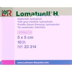 Lomatuell H Salbenkompresse 5x5cm Steril 10 Stück