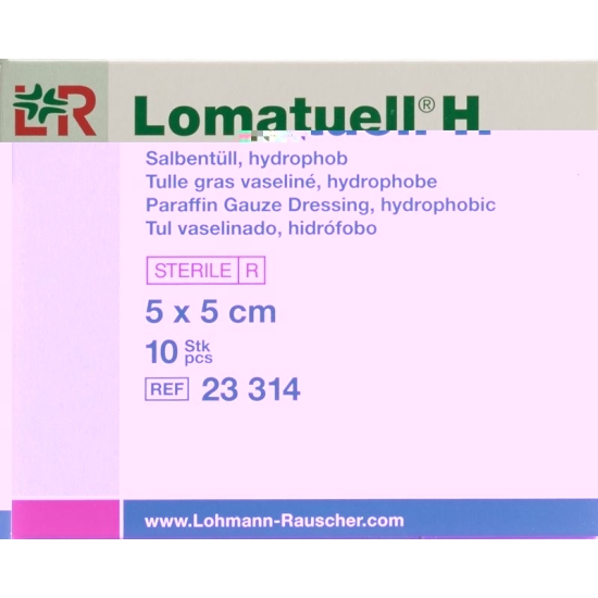 Lomatuell H Salbenkompresse 5x5cm Steril 10 Stück buy online