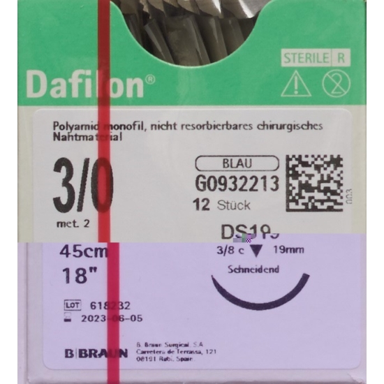 Dafilon 45cm Blau Dose 19 3-0 12 Stück buy online