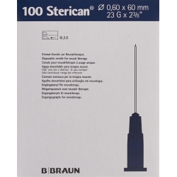 Sterican Nadel 23g 0.60x60mm Blau Luer 100 Stück