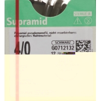 Supramid 45cm Dose 16 4-0 Schwarz 12 Stück