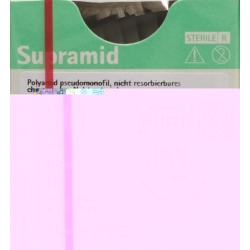 Supramid 45cm Dose 19 3-0 Schwarz 12 Stück