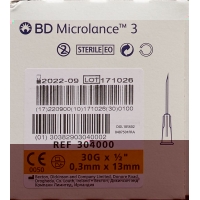 BD Microlance 3 Injektionskanülen 0.3mm x 13mm Gelb 100 Stück