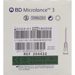 BD Microlance 3 Injektionskanüle 0.80x40mm Grün 100 X
