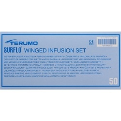 Terumo Surflo Perfusionsbesteck mit Flügelkanüle 25g 0.5x19mm Orange 50 Stück