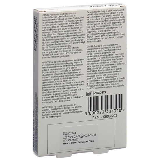 Opsite Post OP Folienverband 6.5x5cm 6x 5 Stück buy online