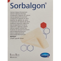 Sorbalgon Kompressen 5x5cm Steril 10 Stück