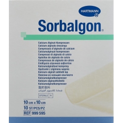 Sorbalgon Kompressen 10x10cm Steril 10 Stück
