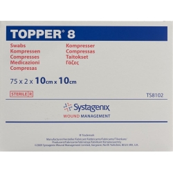 Topper 8 Einmal-Kompressen 10x10cm Steril 75 Beutel à 2 Stück
