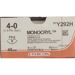 Monocryl 45cm Ungefaerbt 4-0 Fs-2 36 Stück