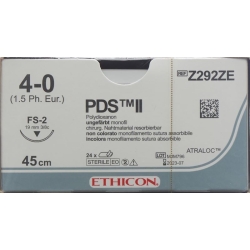 Pds II 45cm Ungefaerbt 4-0 Fs-2s 24 Stück