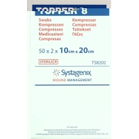 Topper 8 Einmal-Kompressen 10x20cm Steril 50 Beutel à 2 Stück