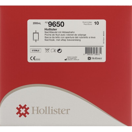 Hollister Bettbeutel 2L 120cm Steril 10 Beutel buy online