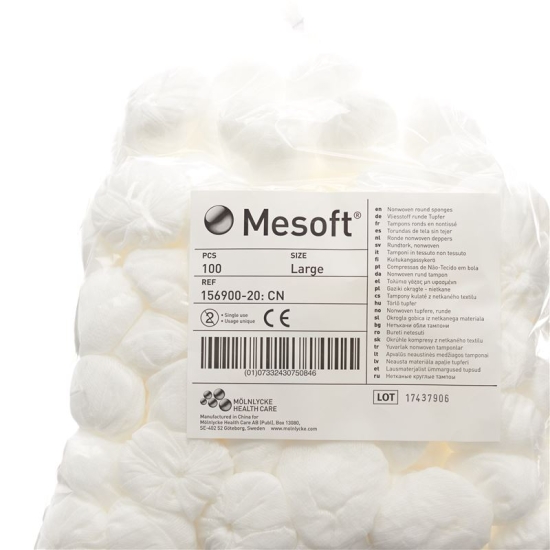 Mesoft Nw Rundtupfer 45mm Unsteril 100 Stück buy online