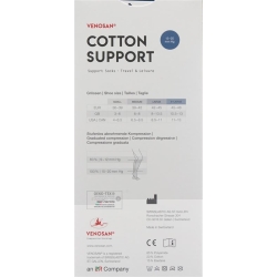 Venosan Cotton A-d Support Socks S White 1 Paar