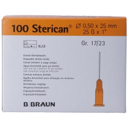 Sterican Nadel Dent 25g 0.5x25mm Orange 100 Stück