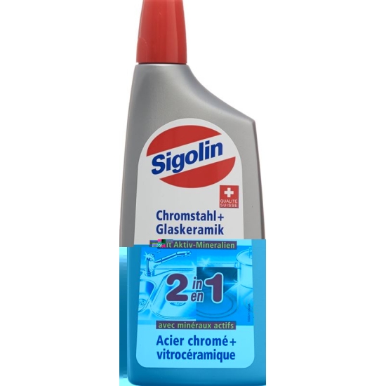 Sigolin 2 in 1 Chromstahl + Glaskeramik 250ml buy online