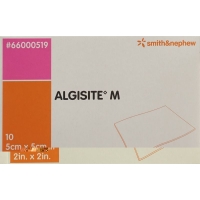 Algisite M Alginat Kompressen 5x5cm 10 Stück