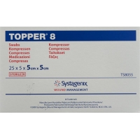 Topper 8 Einmal-Kompressen 5x5cm Steril 25 Beutel à 5 Stück