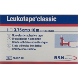 Leukotape Classic unelastische Klebebinde 10m x 3.75cm Rot