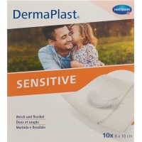 Dermaplast Sensitive Quick Bandage White 8x10cm 10 Pieces