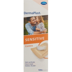 Dermaplast Sensitive Centro Strip 4x6cm Skin-Coloured 100 Pieces