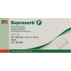Suprasorb F Folien Verband 10x25cm Steril 10 Stück