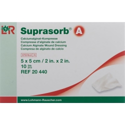 Suprasorb A Calcium Alginat Kompressen 5cmx5cm 10 Stück